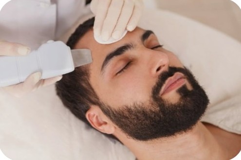 Aplicación de tratamiento facial